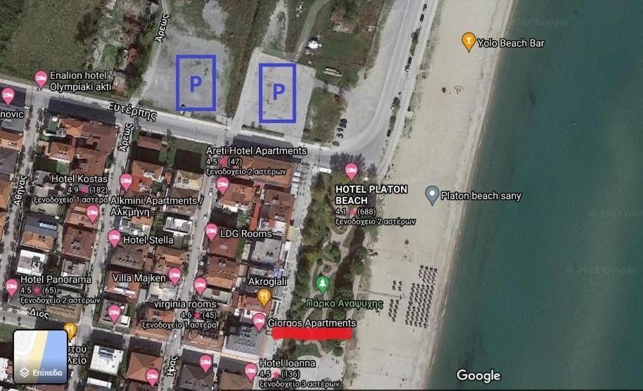 Giorgos Apartments Sea View Olympiakí Aktí Dış mekan fotoğraf